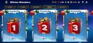 Every final step in the daily Slippery Slope challenge provides a Winter Wonders Gift, which can be used to open Surprise Boxes (Image via EA Sports)